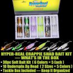 Crappie Baits Kit with Soft Plastic Jigs and Lures