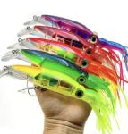 5-Pack Saltwater Squid Lures with Skirts