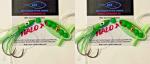Salmon Fishing Spinner Hoochie Lures - 2 Pack