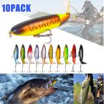 Whopper Plopper Fishing Lures - 10 Pack
