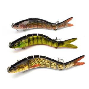 8-Segment Bass Swimbait Fishing Lure Tackle