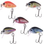 BULUSEL Bass Crankbait Fishing Lure with Triple Hooks