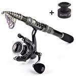 Sougayilang Telescopic Fishing Rod Combo for Travel