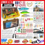 144pcs Fishing Lures Kit for Bass & Trout