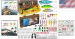 144pcs Fishing Lures Kit for Bass & Trout