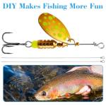 100PCS Fishing Wire Spinner Shaft Kit