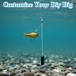 100PCS Fishing Wire Spinner Shaft Kit