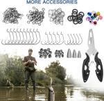 144pcs Fishing Lures Kit for Bass & Trout