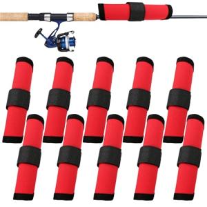 10 Fishing Hook and Lure Covers - Red