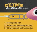 Durable Stainless Steel Fishing Speed Clips - 10 Pack