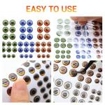 Fishing Lure Eyes Assortment with Tweezer - 693 Pieces