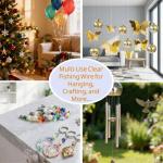 Invisible Nylon Fishing Line with Crimp Sleeves