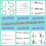 Invisible Nylon Fishing Line with Crimp Sleeves