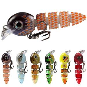 6pcs Swimbait Fishing Lures Mini Hard Bait Jointed Fishing Tackle