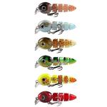 6pcs Swimbait Fishing Lures Mini Hard Bait Jointed Fishing Tackle
