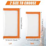 AGOOL Fishing Lure Wraps 5/10 Packs Durable Clear PVC Lure Covers Keeps Fishing Safe Easily See Lures Fishing Hook Covers Bait Storage Keeps Children, Pets and Fishermen Safe from Sharp Hook