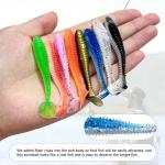 Soft Fishing Lures(96 Pcs), 3" Paddle Tail Swimbaits Soft Plastic Lures, Unique