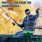 AGOOL Fishing Lure Wraps 5/10 Packs Durable Clear PVC Lure Covers Keeps Fishing Safe Easily See Lures Fishing Hook Covers Bait Storage Keeps Children, Pets and Fishermen Safe from Sharp Hook