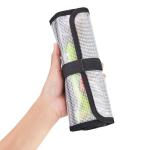 MOPHOEXII Roll Up Fishing Lure Wraps Set-25" X 9" Durable Lure Bag 6 Pocket PVC Protective Cover Saltwater Hook Covers Fabric Lure Protector Trolling Lure Tackle Box Large 1 PC