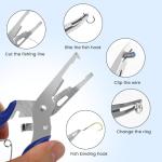 200 Pcs Fishing Stainless Steel Split Rings with Plier Set, Double High Strength Lure Tackle Connector Kit, Mini Split Ring with Plier, Fishing Line Cutting Ring for Freshwater, Saltwater (200+1)