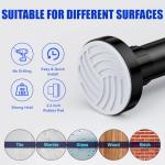 Ausemku Shower Curtain Rod 32-80 Inch Adjustable - 1 Inch Diameter Heavy Duty No drill Spring Tension Shower Rod, Non-Slip Rustproof Telescopic Rod for Bathroom, Black