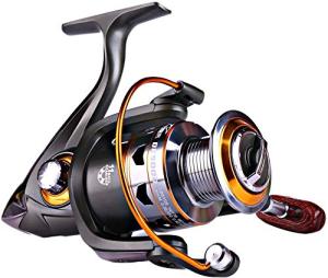 Sougayilang Spinning Fishing Reels Smooth 11BB for Inshore Boat Rock Freshwater Saltwater Fishing-DK2000