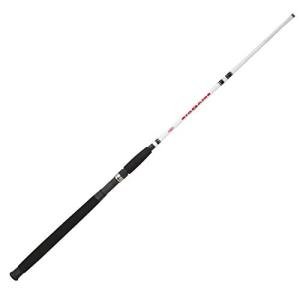 Berkley 7’6” Big Game Casting Rod, One Piece Inshore Rod, 10-20lb Line Rating, Medium Rod Power, Moderate Action, 1/2-3 oz. Lure Rating,Black/White/Red