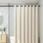 CorkLatta Black Shower Curtain Rod 31 to 80 Inch,1 Inch Diameter Adjustable Spring Tension Stainless Steel Telescoping Rod,Easy Install,No Rust