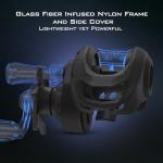 KastKing Centron Lite Baitcasting Fishing Reels, 7.1:1 Gear Ratio, Right Handed Reel, Black