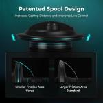 KastKing Verus Spinning Fishing Reel, Size 2000, Black, 6.2:1