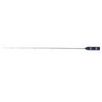 CLAM Outdoors Straight Drop 34” Noodle Ice Fishing Rod – Ultra-Sensitive Glass Blank, Lightweight Tapered EVA Handle & Oversized Fly Guides for Cold-Weather Performance