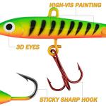 Dr.Fish Ice Fishing Rod and Reel Combo, Ice Fishing Pole Gear Spinning Reel Equipment Set Backpack Chair Jigs Lures Accessories