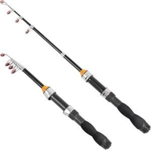 Telescopic Fishing Rod - Collapsible, Extendable for Saltwater and Freshwater, Lightweight and Compact Design, 3.2 Feet