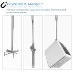 AHRYLXY 10 FT Telescoping Pickup Tool Magnetic Pole with Hook, Telescopic Push Pull Rod Wire Reacher Grabber Disc Golf retriever, Telescopic Magnetic Pick-Up Tool