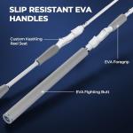 KastKing Centron Lite Spinning Fishing Reel Combo 7'0" M 3000 Reel White