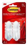 Command Medium Designer Hooks, 2 Hooks and 4 Strips, Damage-Free Hanging Wall Hook with Adhesive Strips, No Tools Great for Hanging, Organization and Storage, Holds up to 3 lb