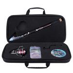 Sougayilang Fishing Rod and Reel Combos - Carbon Fiber Telescopic Fishing Pole - Spinning Reel 12 +1 BB with Carrying Case for Saltwater and Freshwater Fishing Gear Kit-S1.8+20