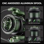 KastKing Spartacus II Spinning Reel – Sealed Carbon Fiber 22LBs Max Drag – 7+1 Stainless BB for Saltwater&Freshwater – 5.2:1 Gear Ratio – Size 500&1000 Perfect for Ice Fishing