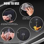 DKHDBD Large Adhesive Hooks, 16-Pack Hold 33lb(Max) Heavy Duty Sticky Hooks, Waterproof Transparent Hooks for Hanging, Self-Adhesive Traceless Clear Wall Hooks to Use for Keys Robe & Towel