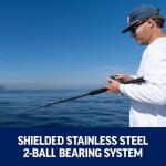 PENN Rival Level Wind Conventional Inshore/Nearshore Fishing Reel, HT-100 Star Drag, Max of 15lb | 6.8kg, Forged and Machined Aluminum Spool