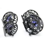FinReel Aifinn Series WT3-11 CNC Machine Cut Aluminum Fly Fishing Reel (Black/Purple, WT79)