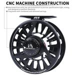 Maxcatch Fly Fishing Reel with CNC-machined Aluminum Body Avid Series Best Value - 1/3, 3/4, 5/6, 7/8, 9/10 Weights(Black, Green, Blue) (Matte Black, 1/3 wt)