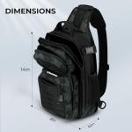 KastKing BlowBak Tactical Sling Tackle Bag-Lightweight Fishing Backpack Storge Fishing Gear and Equipment,Gift for Men