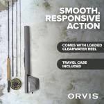 Orvis Clearwater Outfit - Fly Fishing Rod and Reel Combo (9' 5-wt) - Balanced, Smooth, and Responsive - Includes Arbor Reel, Fly Line, Backing, 4X Leader & Case