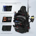 KastKing BlowBak Tactical Sling Tackle Bag-Lightweight Fishing Backpack Storge Fishing Gear and Equipment,Gift for Men