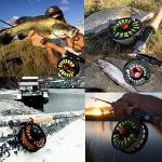 Maxcatch Fly Fishing Reel with CNC-machined Aluminum Body Avid Series Best Value - 1/3, 3/4, 5/6, 7/8, 9/10 Weights(Black, Green, Blue) (Matte Black, 1/3 wt)