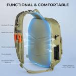 KastKing Karryall Sling Tackle Bag–Fishing Sling Pack,Fishing Backpack With Rod Holder,MOLLE System,Soft Bait & Gear Storage