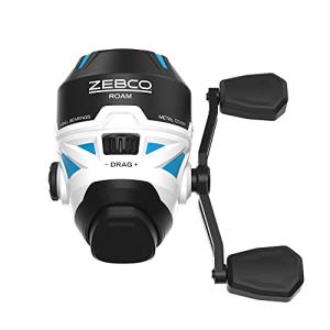 Zebco Roam Spincast Fishing Reel, Size 30 Reel, Right or Left-Hand Retrieve, Pre-Spooled with 10-Pound Zebco Fishing Line, Blue (Clam Packaging)