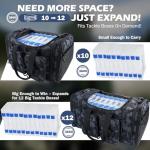 PLUSINNO Tackle Bag - Expandable Fishing Bag for Saltwater & Freshwater - Water Resistant Fishing Gear Shoulder Bag For Men, All-purpose Carrying Bags for Outdoors