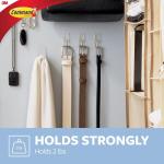Command Medium Clear Wire Toggle Hooks, 6 Hooks and 8 Strips, Damage-Free Hanging Wall Hangers for Hanging Christmas Decorations, Holds up to 2 lb